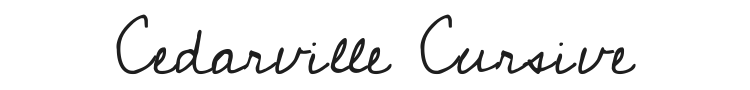 Cedarville Cursive Font