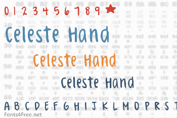 Celeste Hand Font