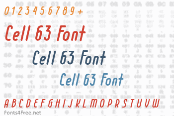 Cell 63 Font