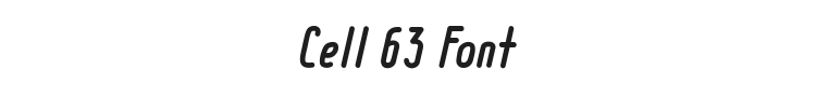 Cell 63 Font