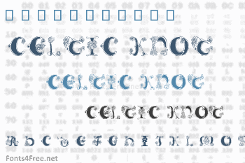 Celtic Knot Font