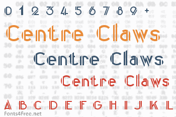 Centre Claws Font