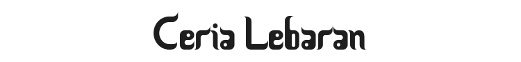 Ceria Lebaran Font Preview