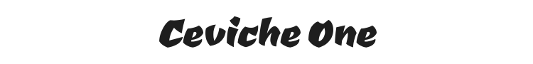 Ceviche One Font Preview