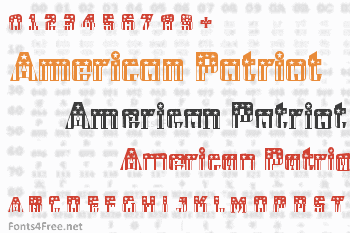 CFB1 American Patriot Font