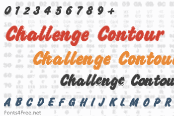 Challenge Contour Font