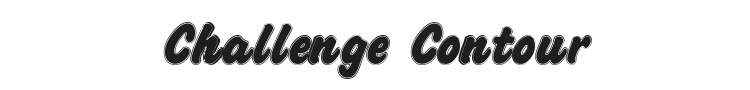 Challenge Contour Font Preview