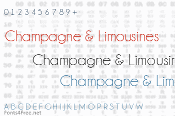 Champagne & Limousines Font