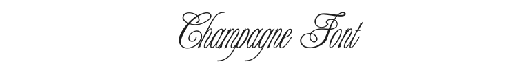 Champagne Font Preview