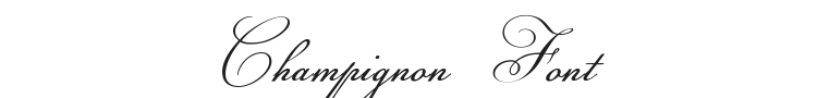 Champignon Font Preview