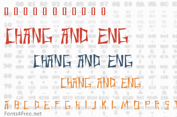 Chang and Eng Font