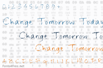 Change Tomorrow Today Font