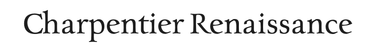 Charpentier Renaissance Pro Font