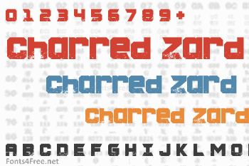 Charred Zard Font