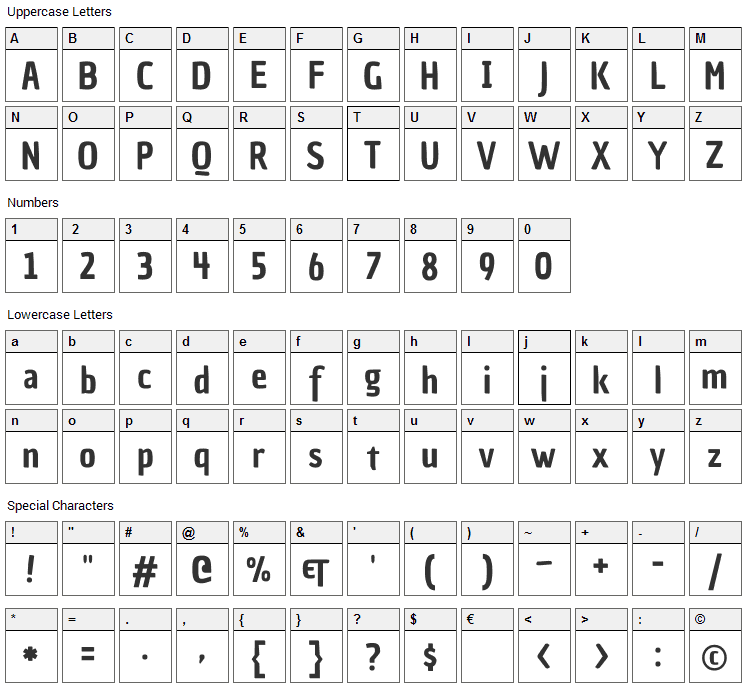 Chau Philomene One Font Character Map