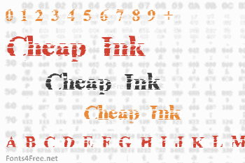 Cheap ink killed my printer Font