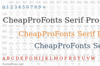 CheapProFonts Serif Pro Font