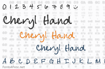 Cheryl Hand Font