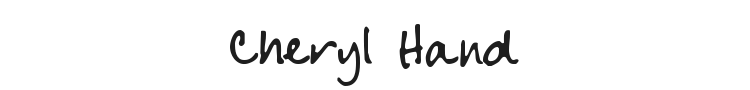 Cheryl Hand Font Preview