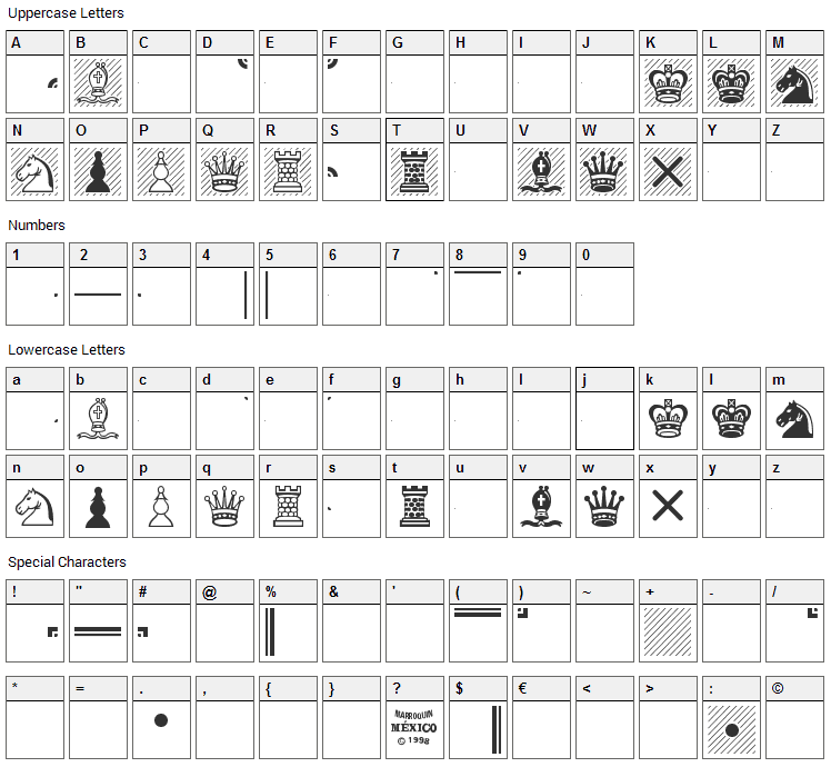 Chess Font Download - Fonts4Free