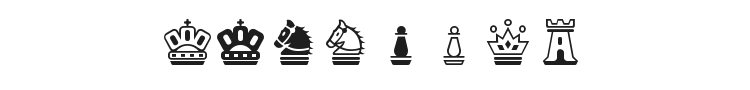 Chess Magnetic Font