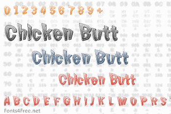 Chicken Butt Font