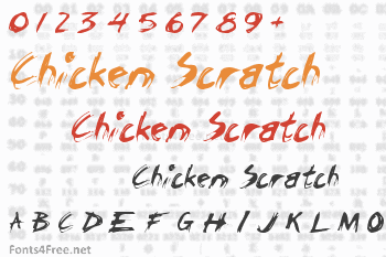 Chicken Scratch Font