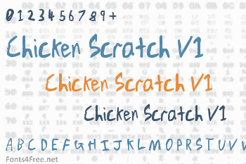 Chicken Scratch V1 Font