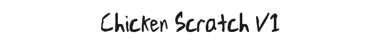 Chicken Scratch V1 Font Preview