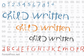 Child Written Font