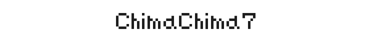 ChimaChima7 Font Preview