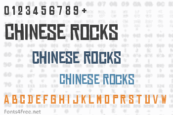 Chinese Rocks Font