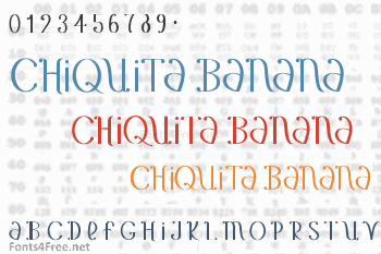 Chiquita Banana Font