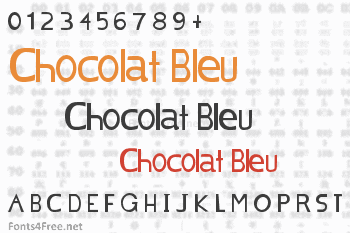 Chocolat Bleu Font