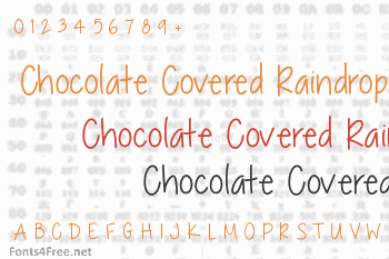 Chocolate Covered Raindrops Font