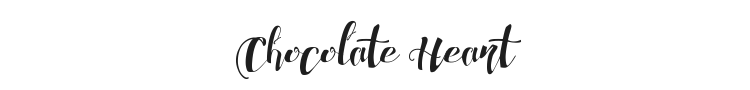 Chocolate Heart Font Preview