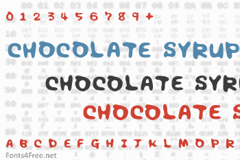 Chocolate Syrup Font