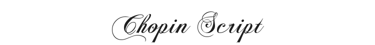 Chopin Script Font Preview