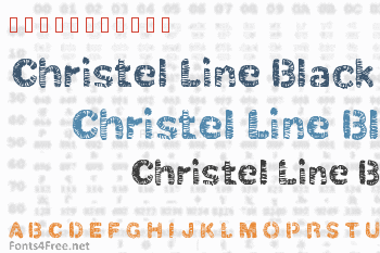 Christel Line Black Font