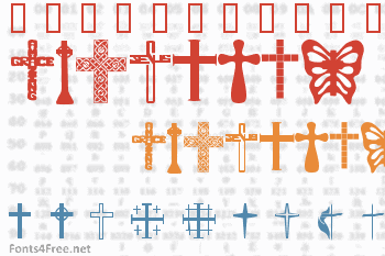 Christian Crosses Font