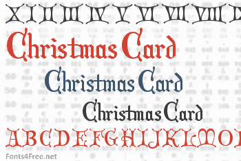 Christmas Card Font