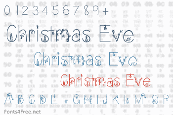 Christmas Eve Font