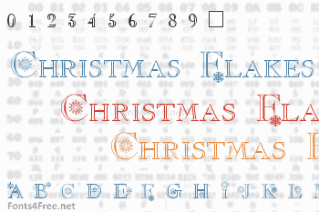 Christmas/Flakes Font