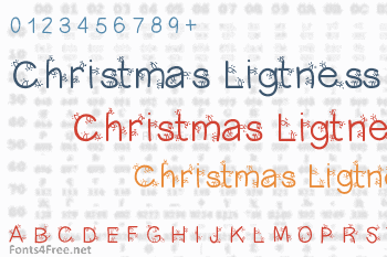 Christmas Ligtness Font