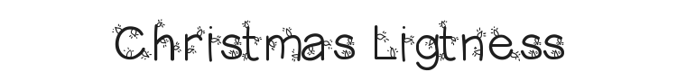 Christmas Ligtness Font Preview