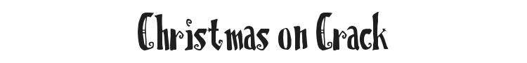 Christmas on Crack Font Preview