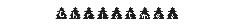 Christmas Tree Font Preview