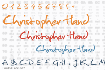 Christopher Hand Font