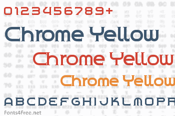 Chrome Yellow Font