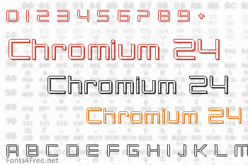 Chromium 24 Font